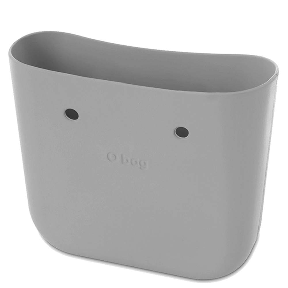 O Bag - Classic XL Bag With Inner Canvas Fabric & Long Rope Handle - Light Grey