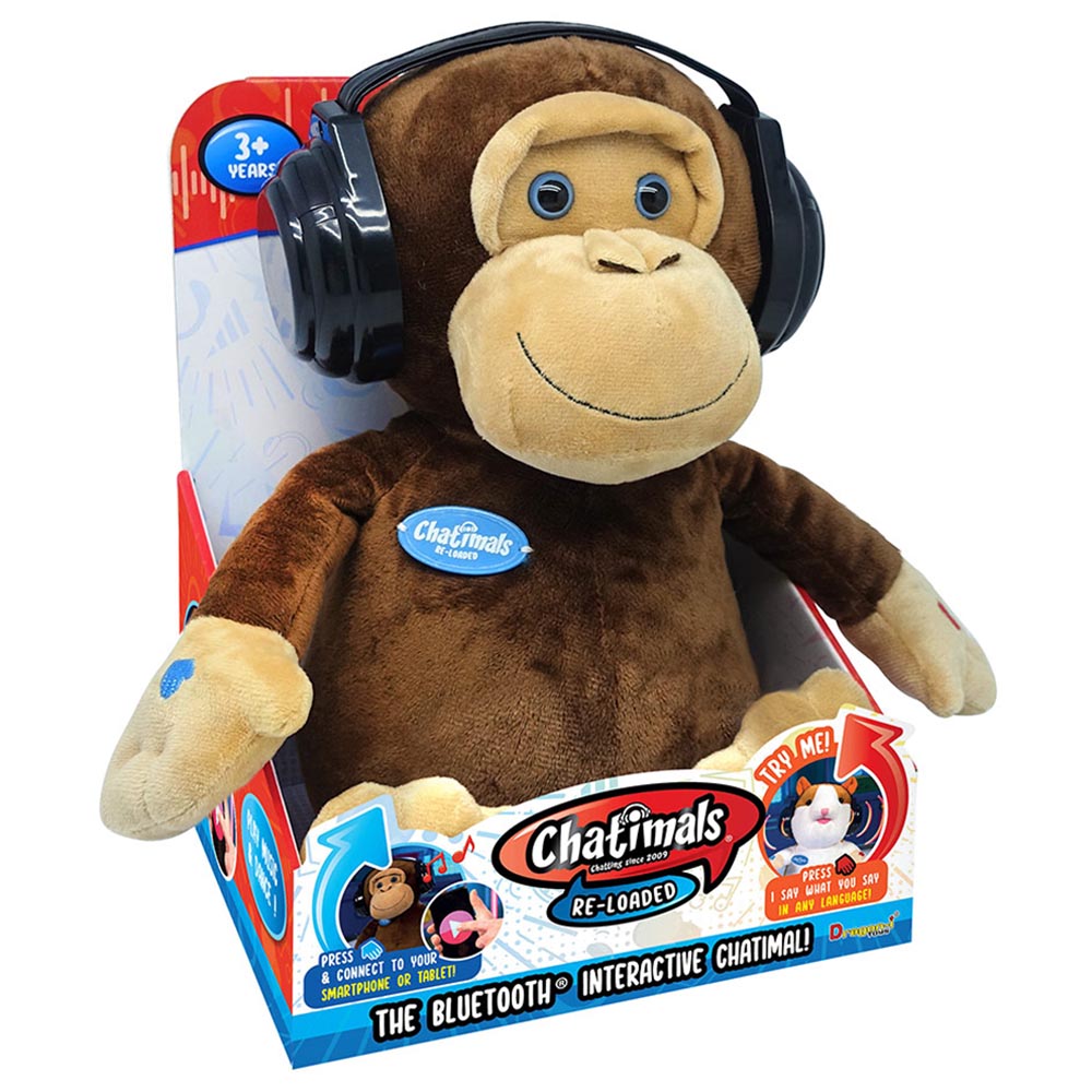 Dragon-i - Chatimals Reloaded Monkey Bluetooth Interactive Soft Toy