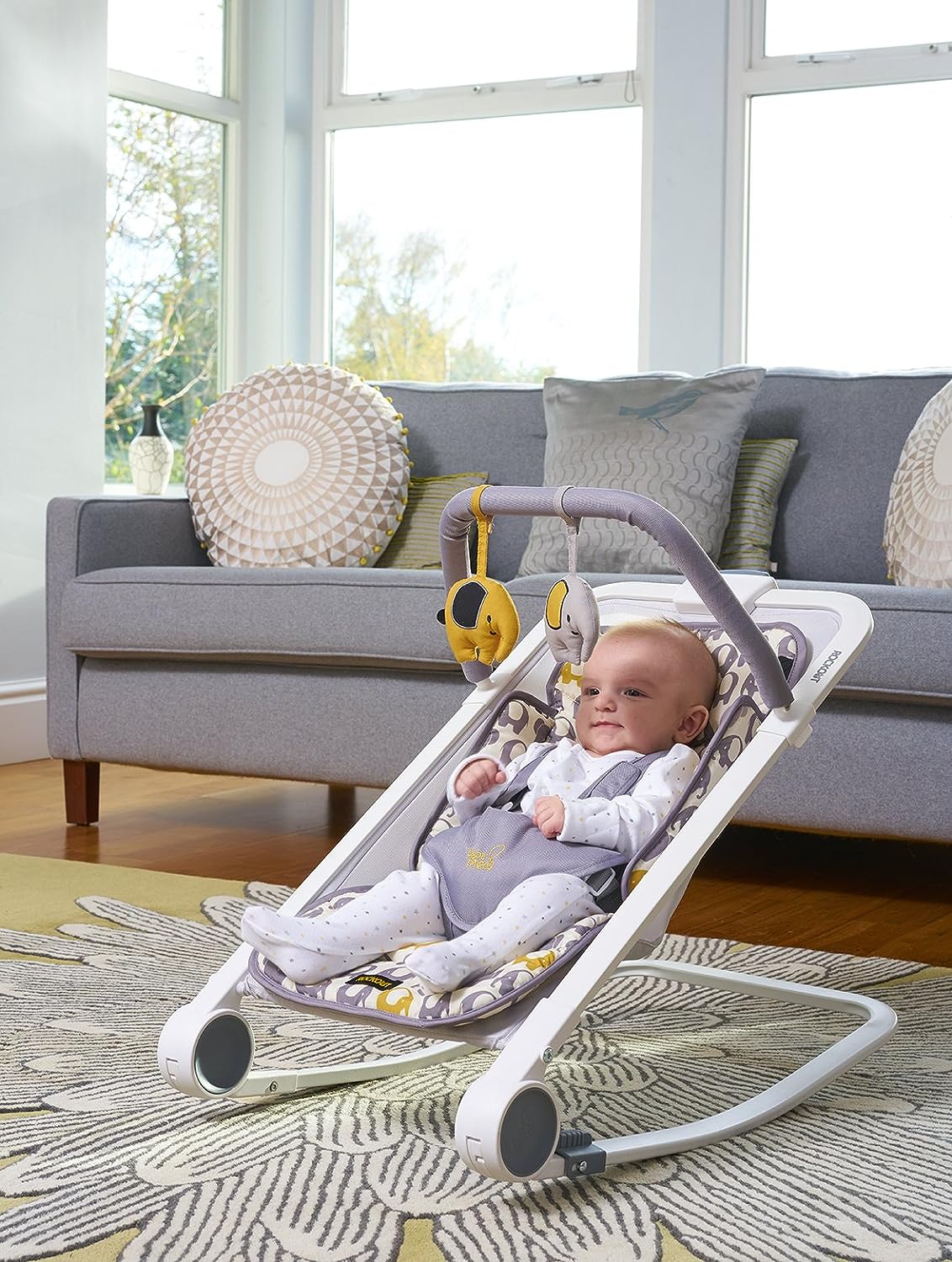 BabaBing - Rock Out 2 Baby Rocker/Bouncer - Nellie the Elephant