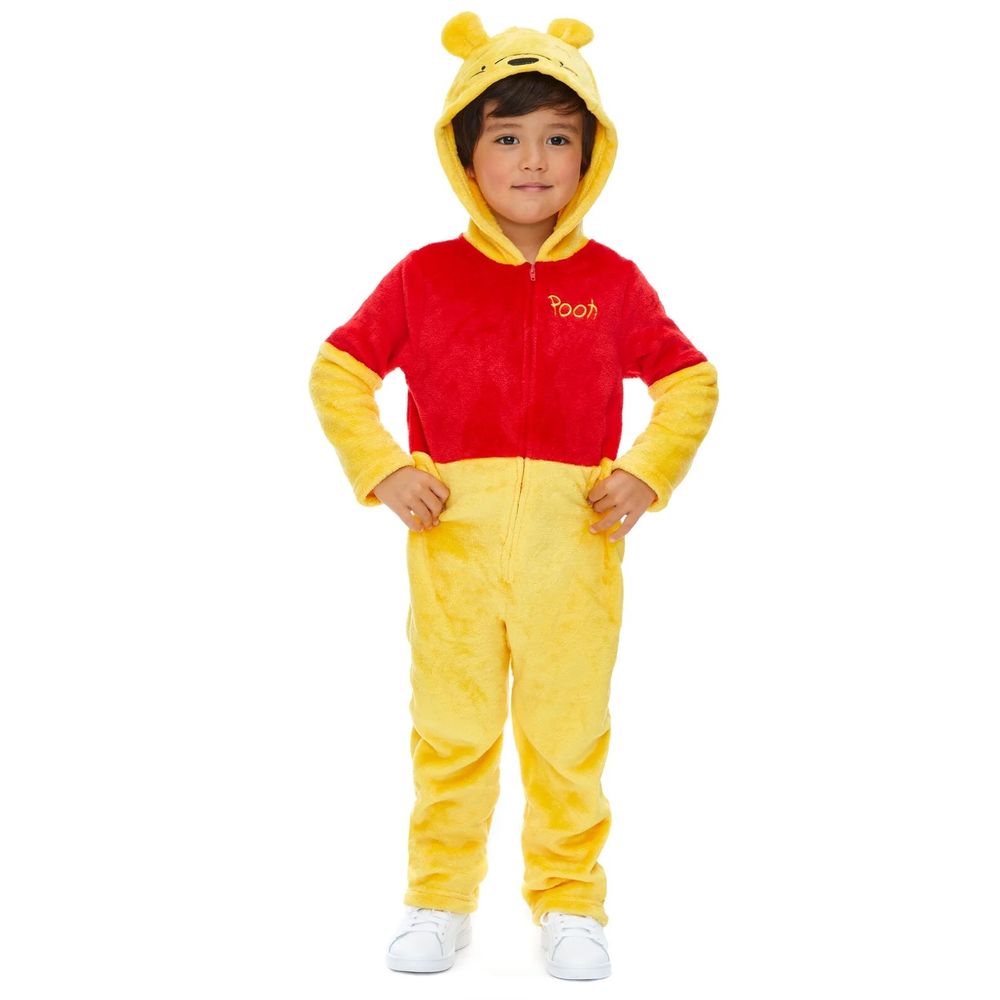 Party Centre - Kids' Winnie The Pooh Plush Deluxe Costume - Yellow
