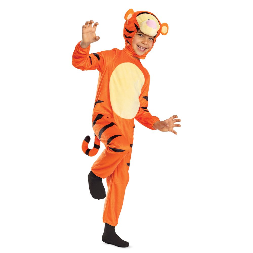 Party Centre - Kids' Winnie The Pooh Tigger Deluxe Costume - Orange