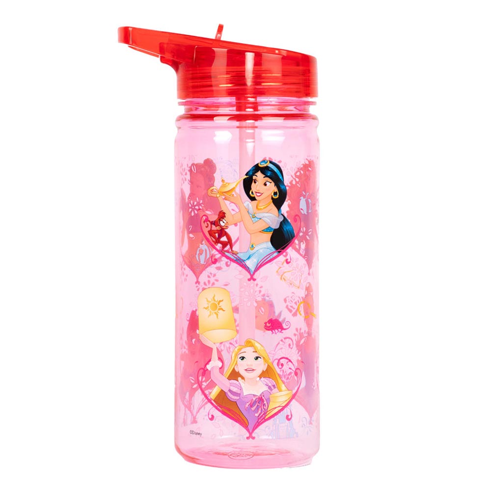 Fringoo - Plastic Bottle With Straw - Disney Princess - 580 ml