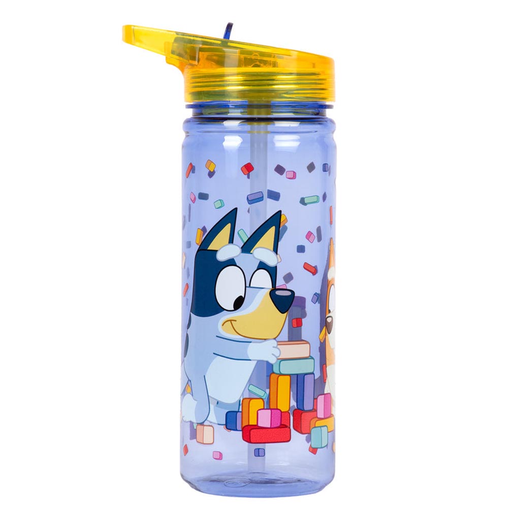 Fringoo - Plastic Bottle With Straw - Bluey - 580 ml