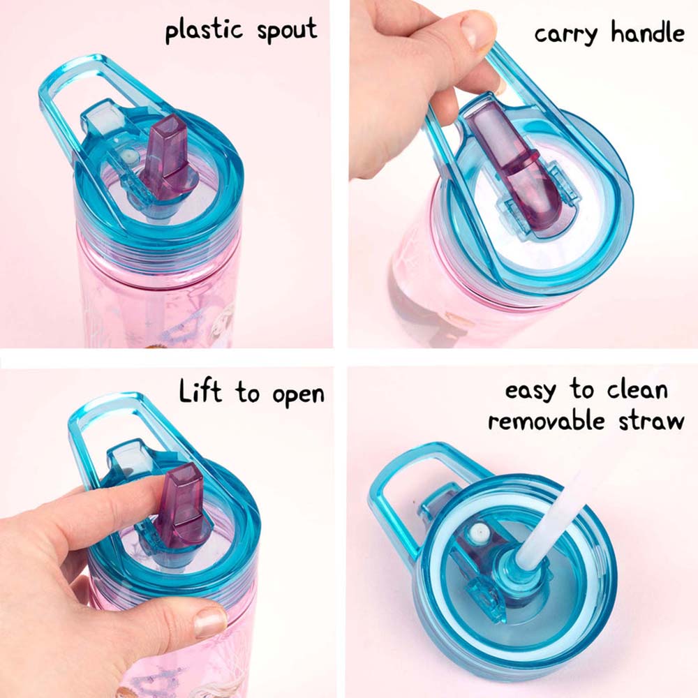 Fringoo - Plastic Bottle With Straw - Frozen - 580 ml