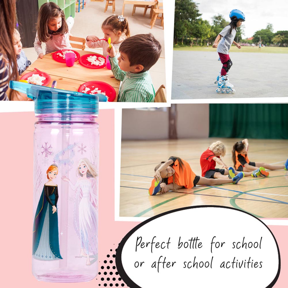 Fringoo - Plastic Bottle With Straw - Frozen - 580 ml