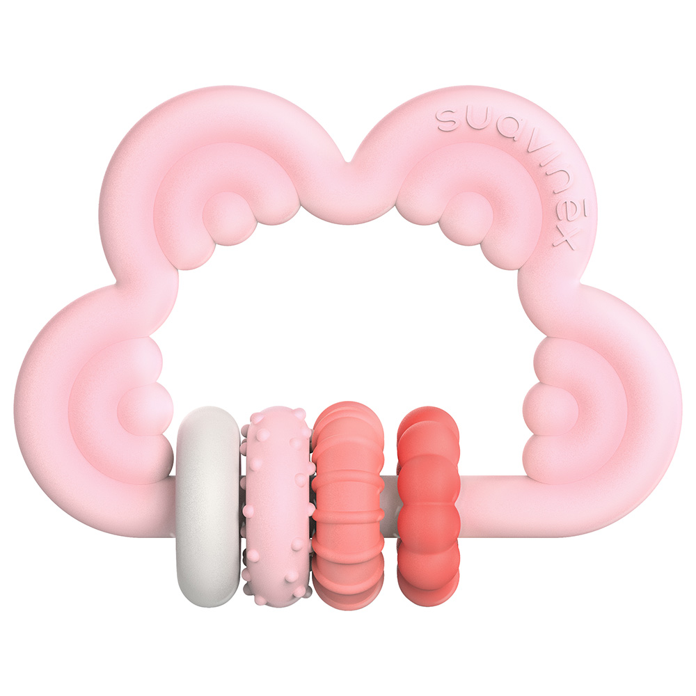 سوافينكس - عضاضة سيليكون المرحلة 3 - 6 أشهر فما فوق - زهري