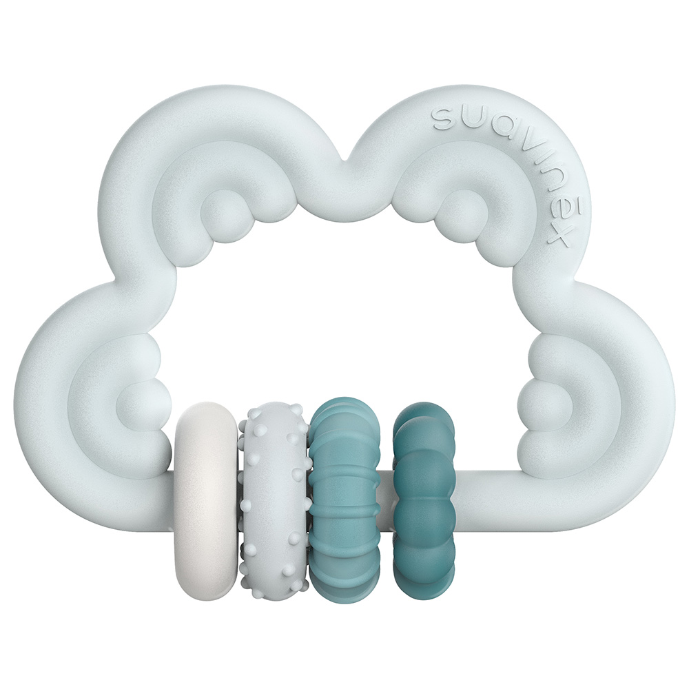 سوافينكس - عضاضة سيليكون المرحلة 3 - 6 أشهر فما فوق - أزرق