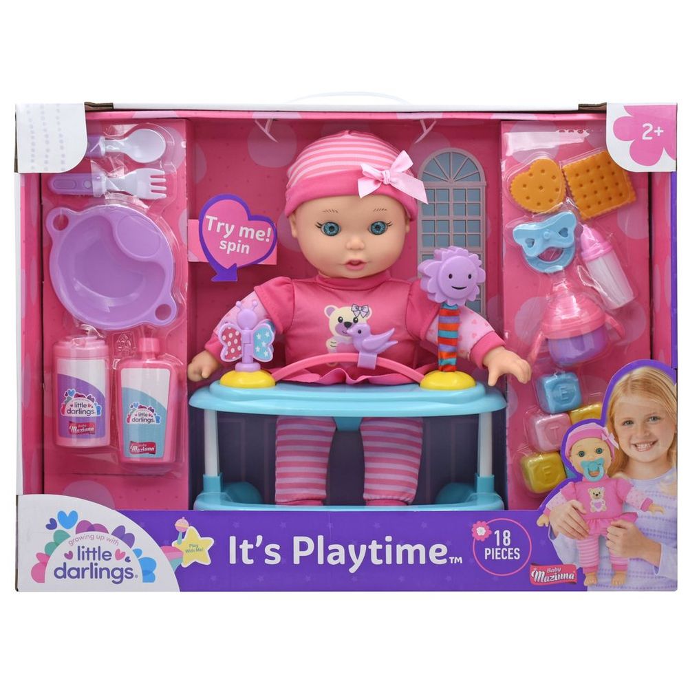 Baby Maziuna - It's Playtime Doll Playset - 18pcs - 11-Inch