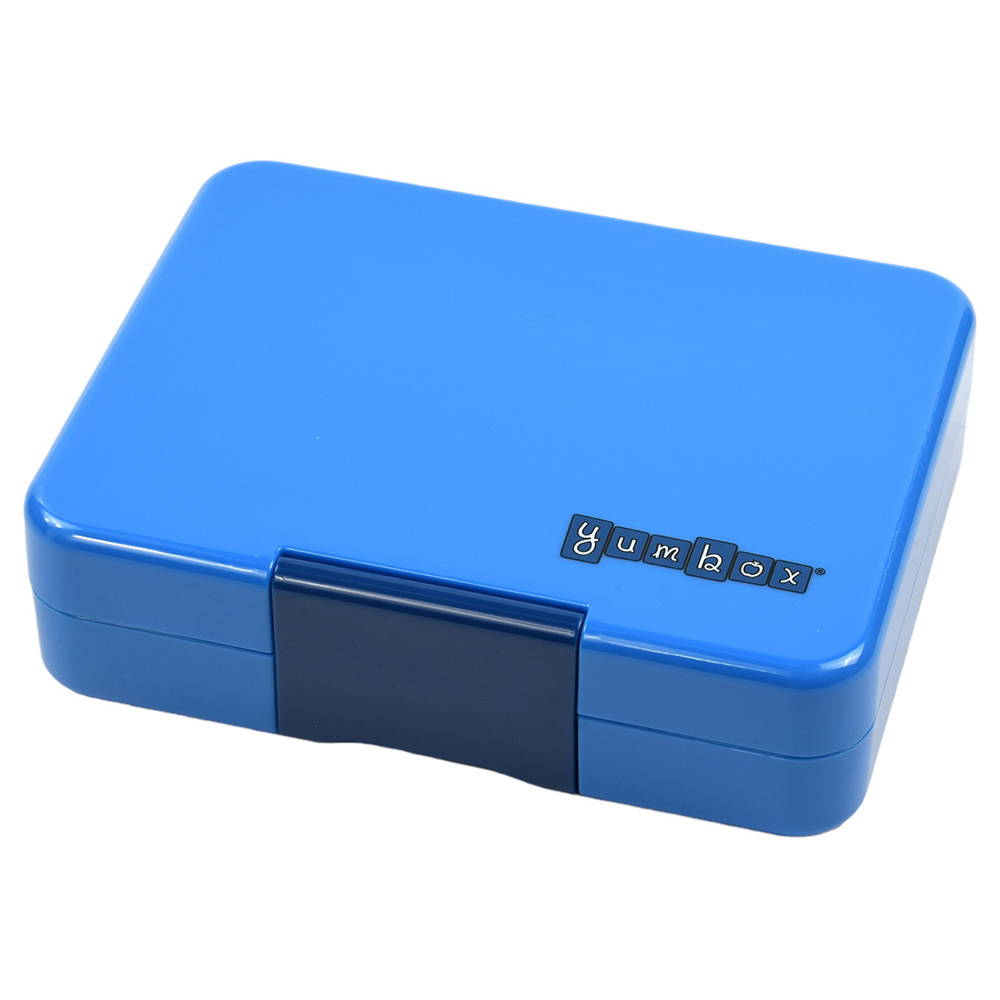 يم بوكس - صندوق وجبات خفيفة 3 أقسام - صاروخ - أزرق