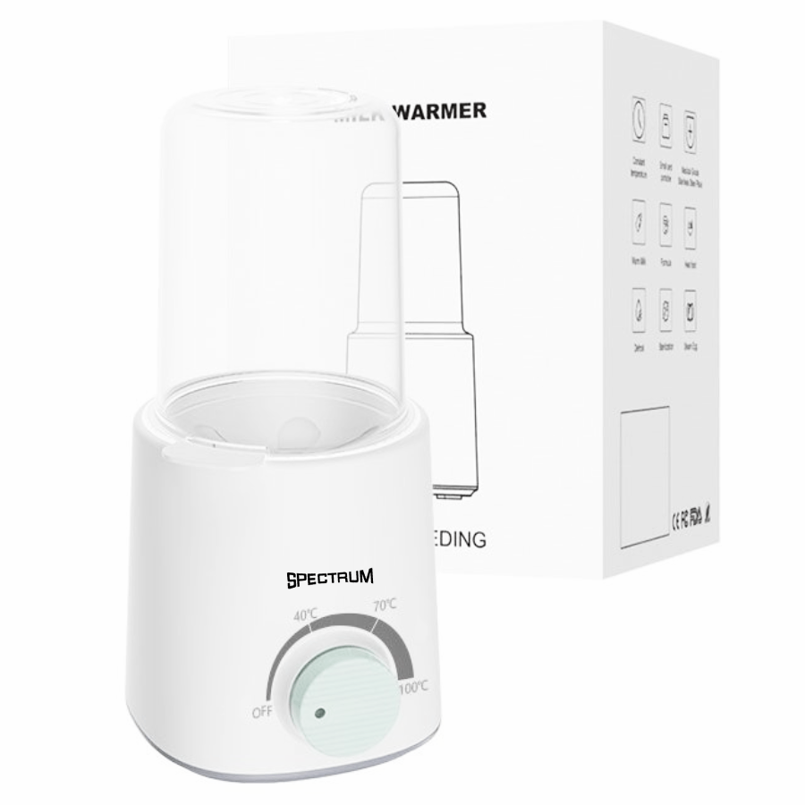 سبكتروم - سخان حليب الأطفال - أبيض