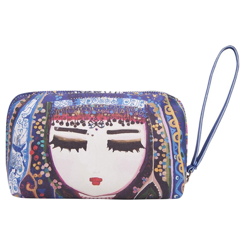 Biggdesign - Travel Cosmetic Bag - 6 x 4 x 3-Inch - Blue