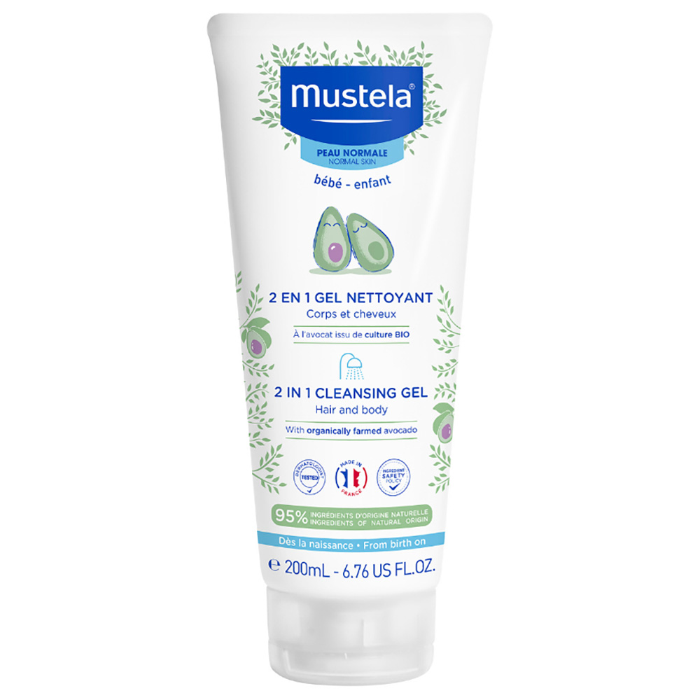 Mustela 2-in-1 Hair and Body Cleansing Gel - 200ml