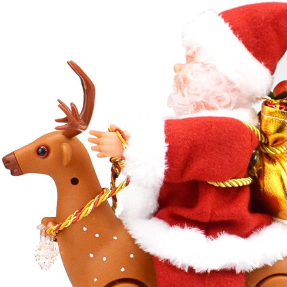 غالاكسي بابلز - زينة كريسماس سانتا كلوز راكب الرنة