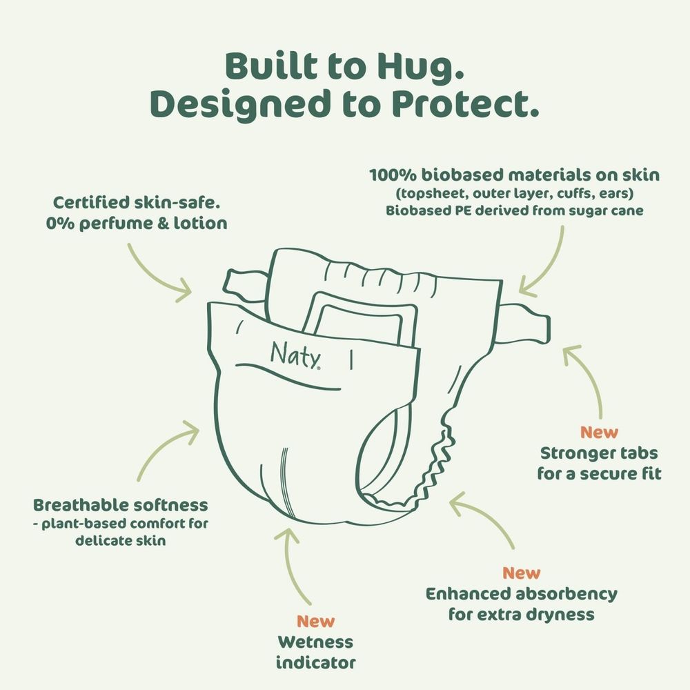 Naty Baby Diapers - Size 5 - 11-25 kg - 22 Pcs