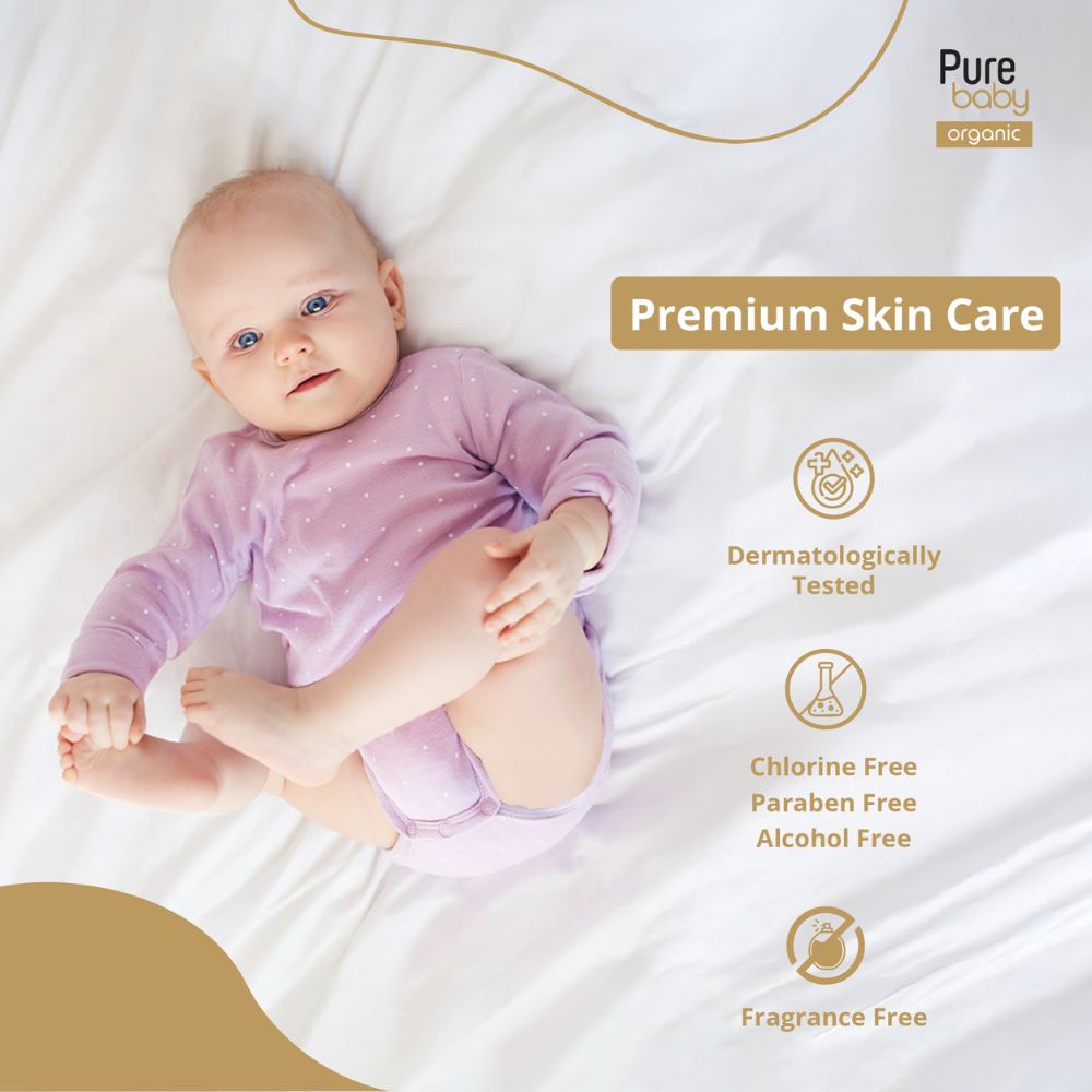 بيور بيبي - حفاضات أطفال بنواة قطن عضوي - مقاس 5 - 11-18 كجم - عدد 20