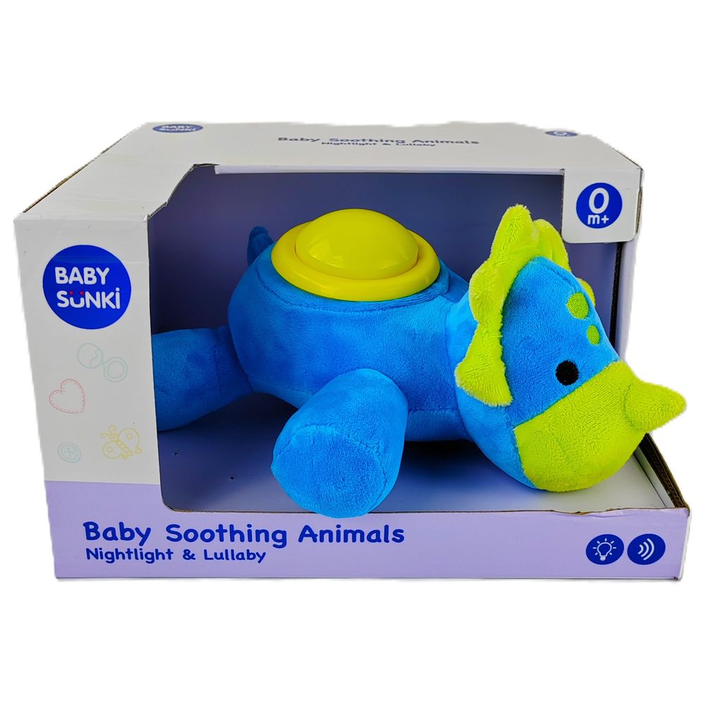 Baby Sunki - Soothing Dino Plush With Light & Music - 25 cm