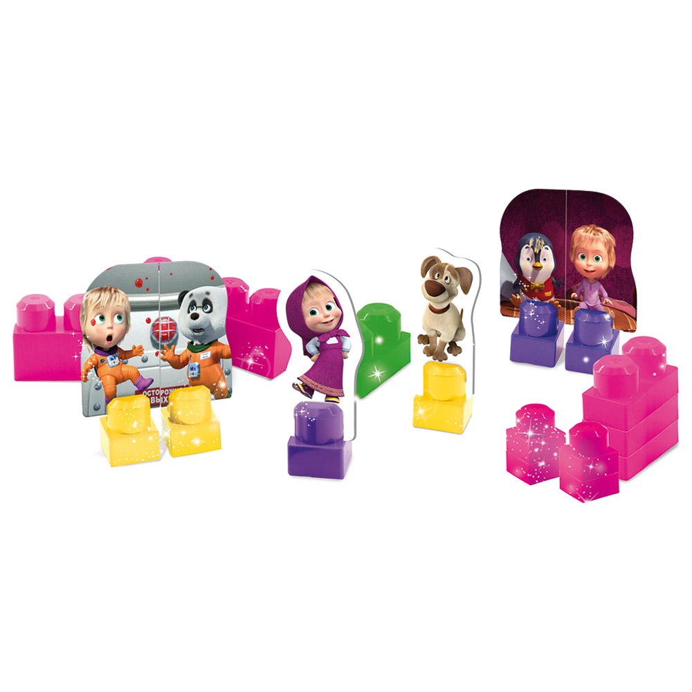 ماشا آند ذا بير - شنطة ظهر مكعبات التركيب