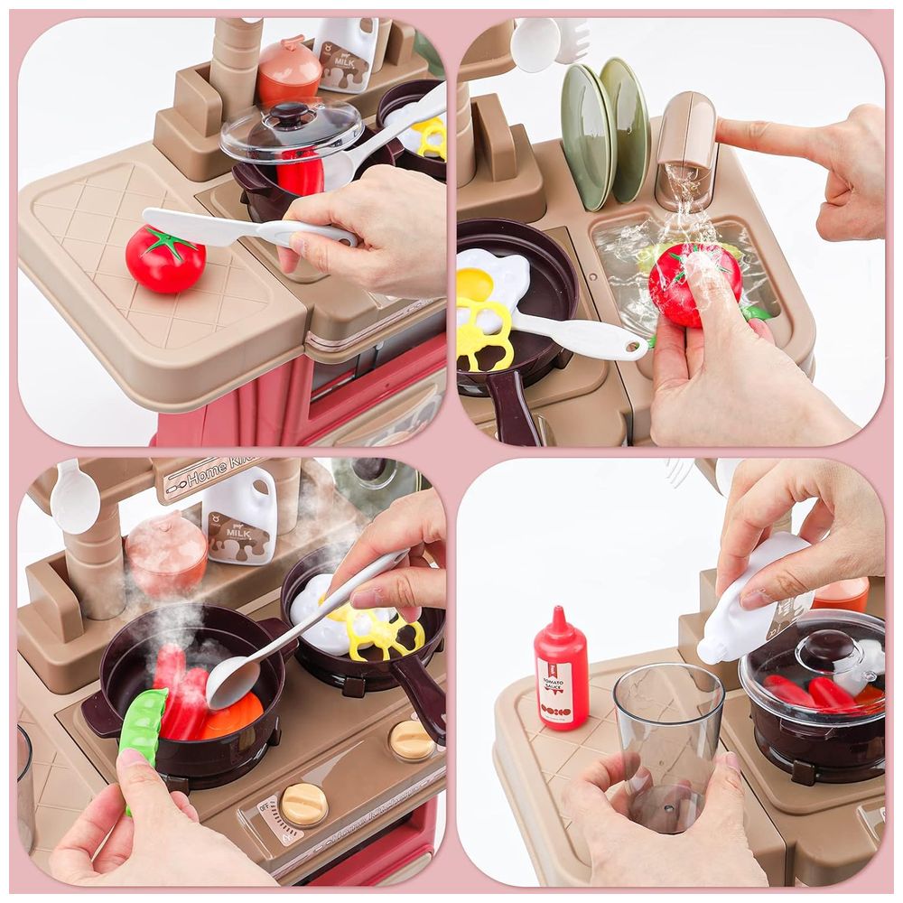 Little Angel Kid's Kitchen Playset Toys With Light & Sound - 30pcs