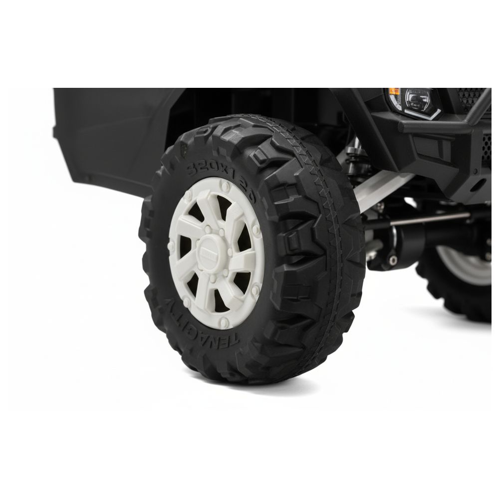 Megastar - Kids Police Night Patrol 2 Seater RC Ride-On Car - 12 V