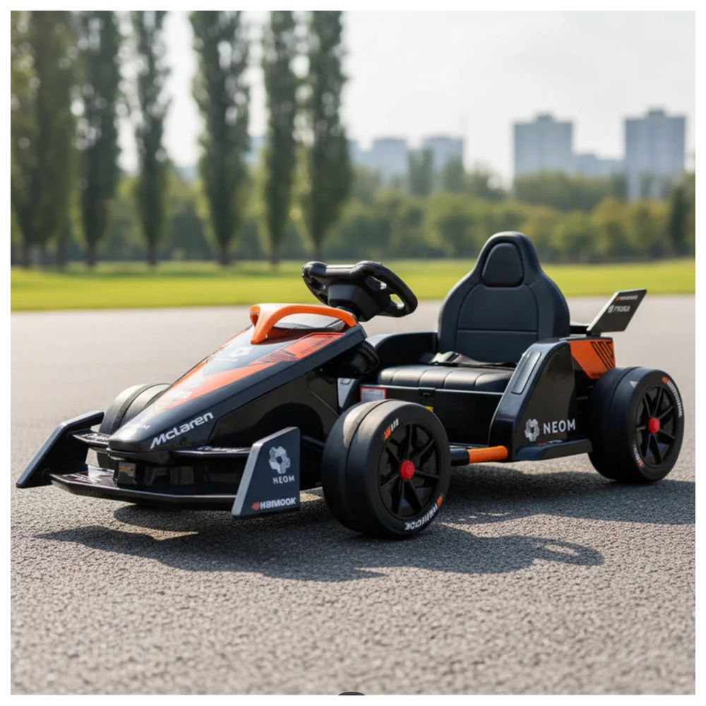 Megastar - Kids Licensed McLaren Go Kart Electric RC Ride-On Car - 12 V