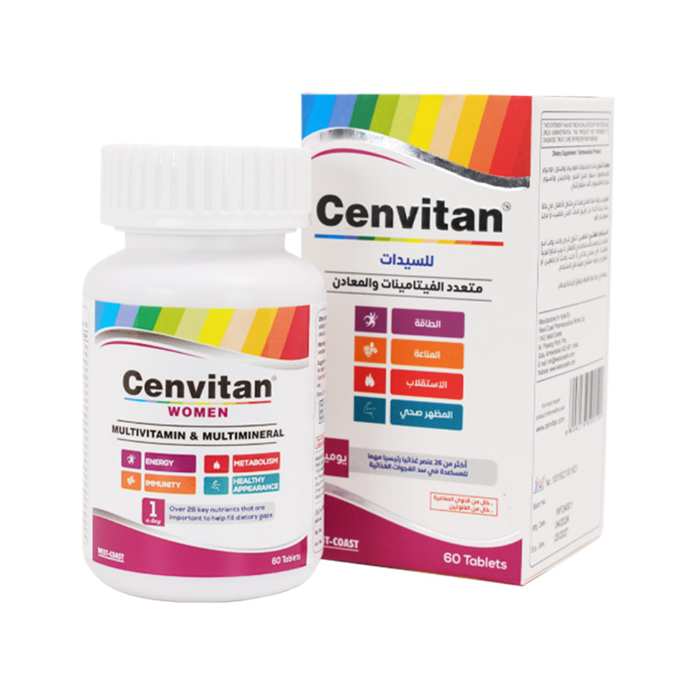 Cenvitan - Women Multi-Vitamin & Minerals Tablets - 60 Pcs