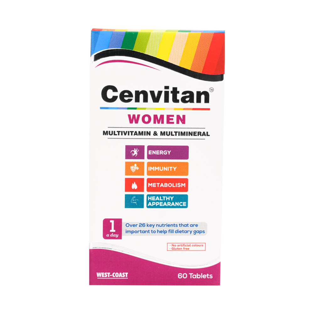 Cenvitan - Women Multi-Vitamin & Minerals Tablets - 60 Pcs