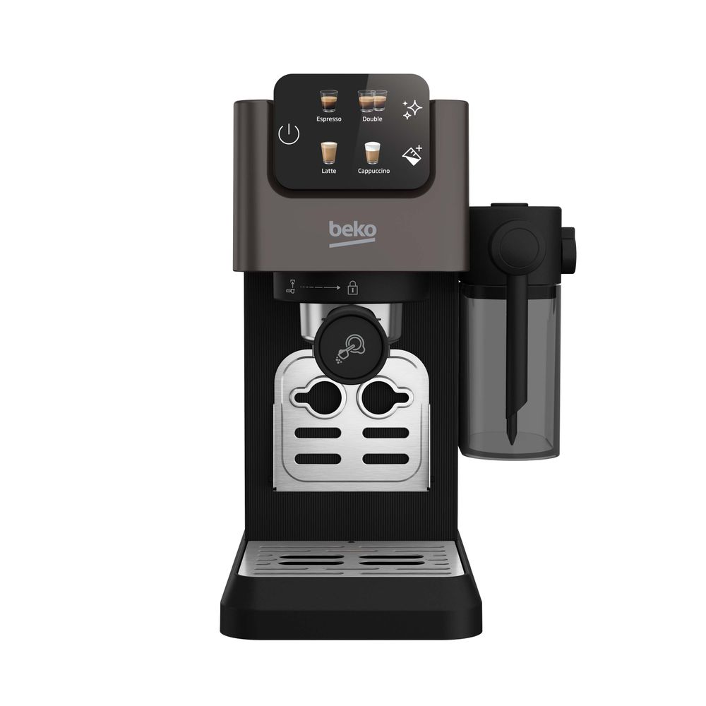Beko - CaffeExperto Semi Automatic Espresso Machine 1628W - Dark Inox