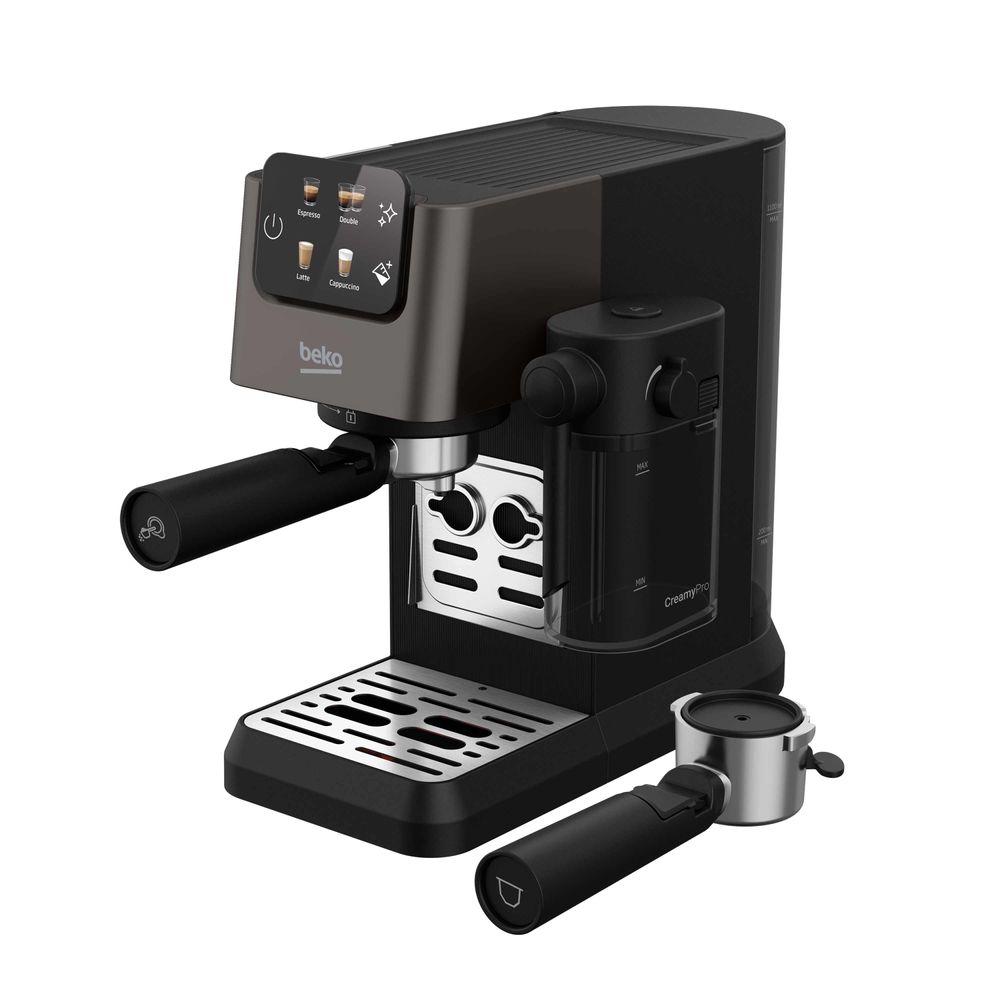 Beko - CaffeExperto Semi Automatic Espresso Machine 1628W - Dark Inox