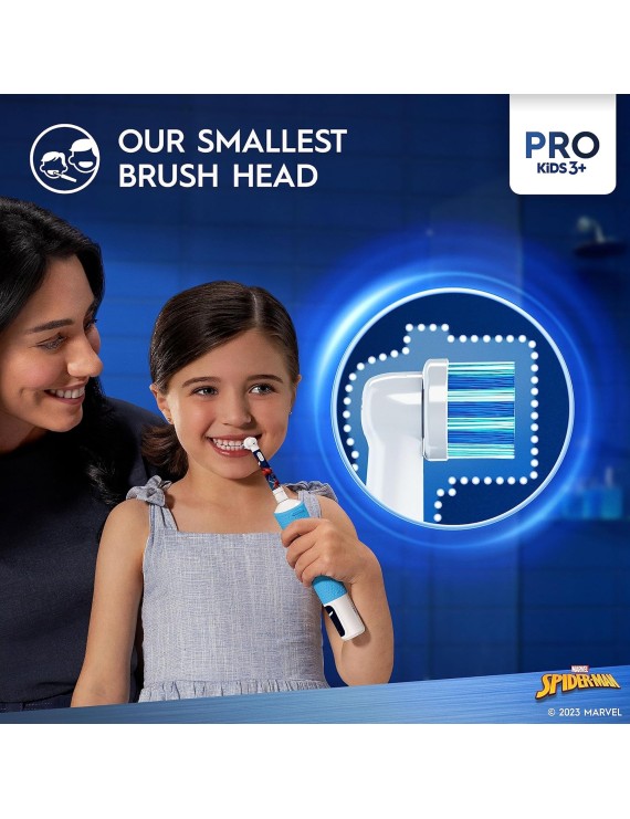 Oral B - Spiderman Vitality 300 Kids Rechargeable Toothbrush - Blue/Red