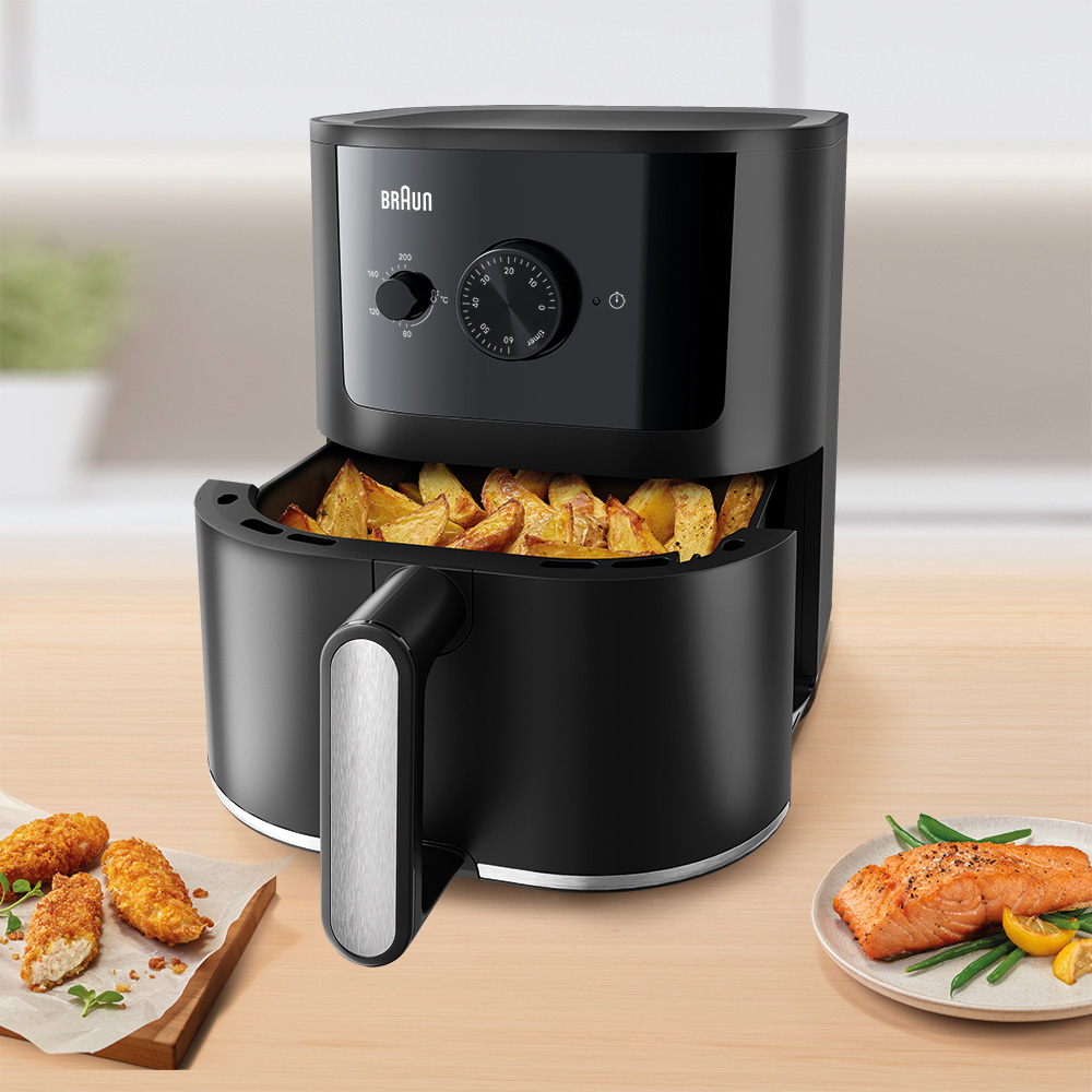 Braun Real Air Technology Multi Fry 3 Air Fryer - Black - 4.3 L