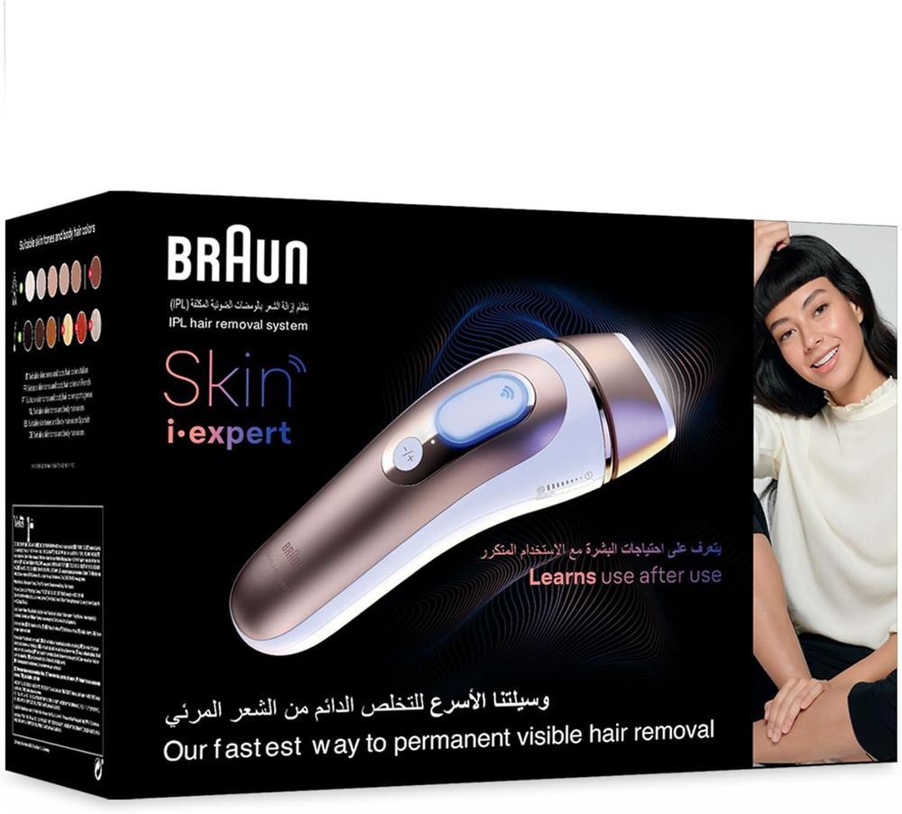 Braun IPL Skin I Expert Hair Removal With Pouch, Venus Razor And 3 Heads
