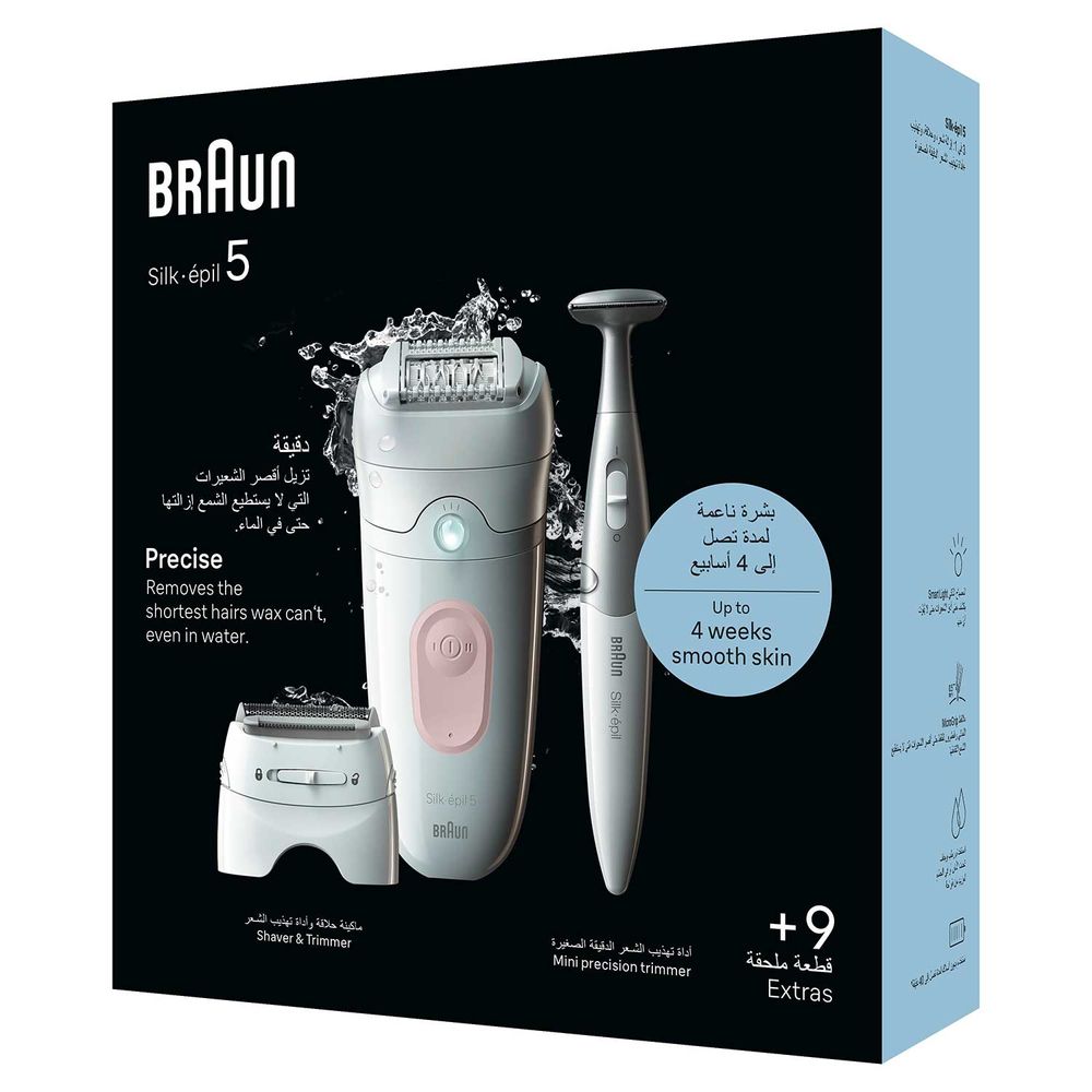Braun - Silk-Epil 5 Precise Hair Removal Kit - White