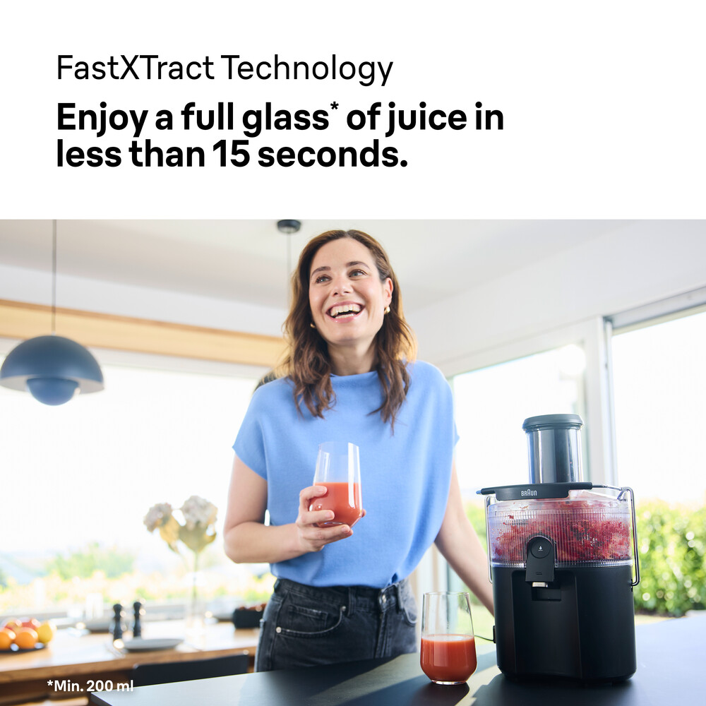 Braun - Multi Juice 5 Spin Juicer 800 Watts - Black