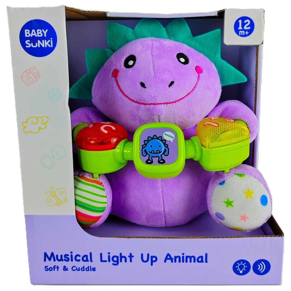 Baby Sunki - Plush Doll With Light & Music - Monster - 20 cm