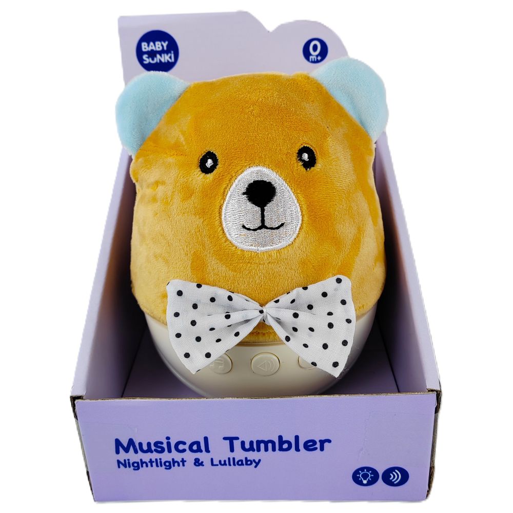 Baby Sunki - Plush Bear With Light & Music - Brown - 15 cm