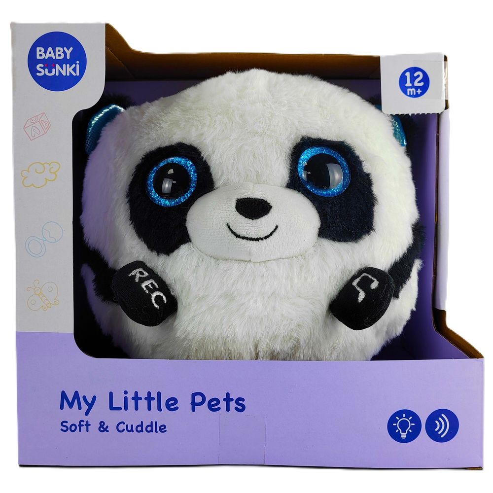 Baby Sunki - Plush Panda With Recording Function - White - 18 cm