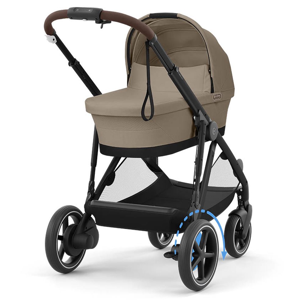 Cybex - e-Gazelle Lightweight Stroller With Taupe Frame - Almond Beige