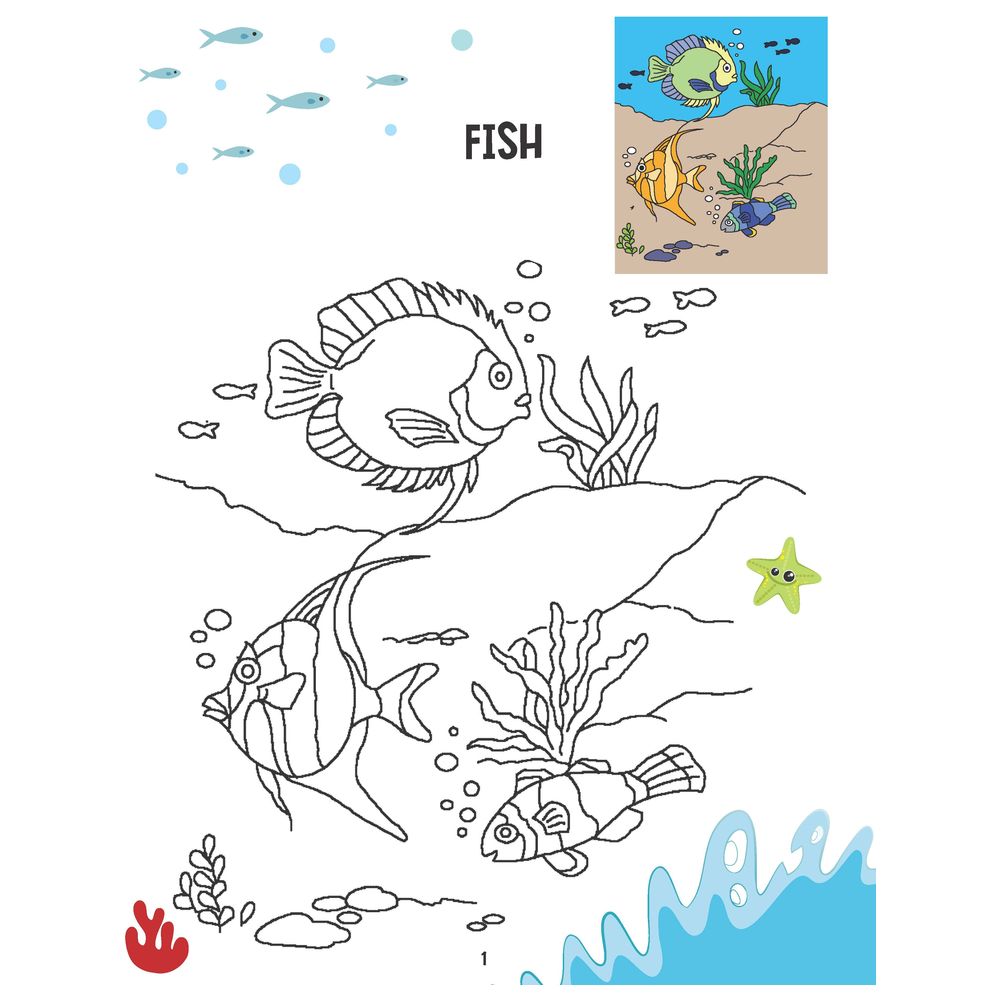 كتاب - Creative Colouring Book - Water Animals