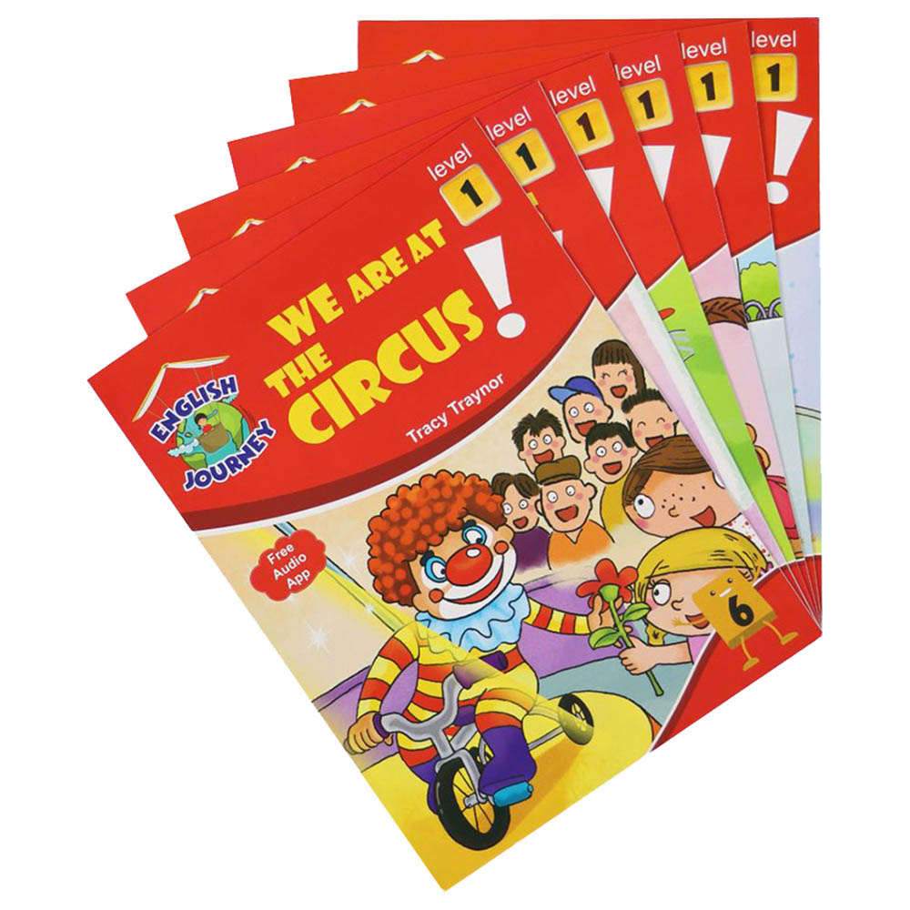 قصص الرحلات الإنجليزية: المستوى الأول مع التطبيق - مجموعة من 6