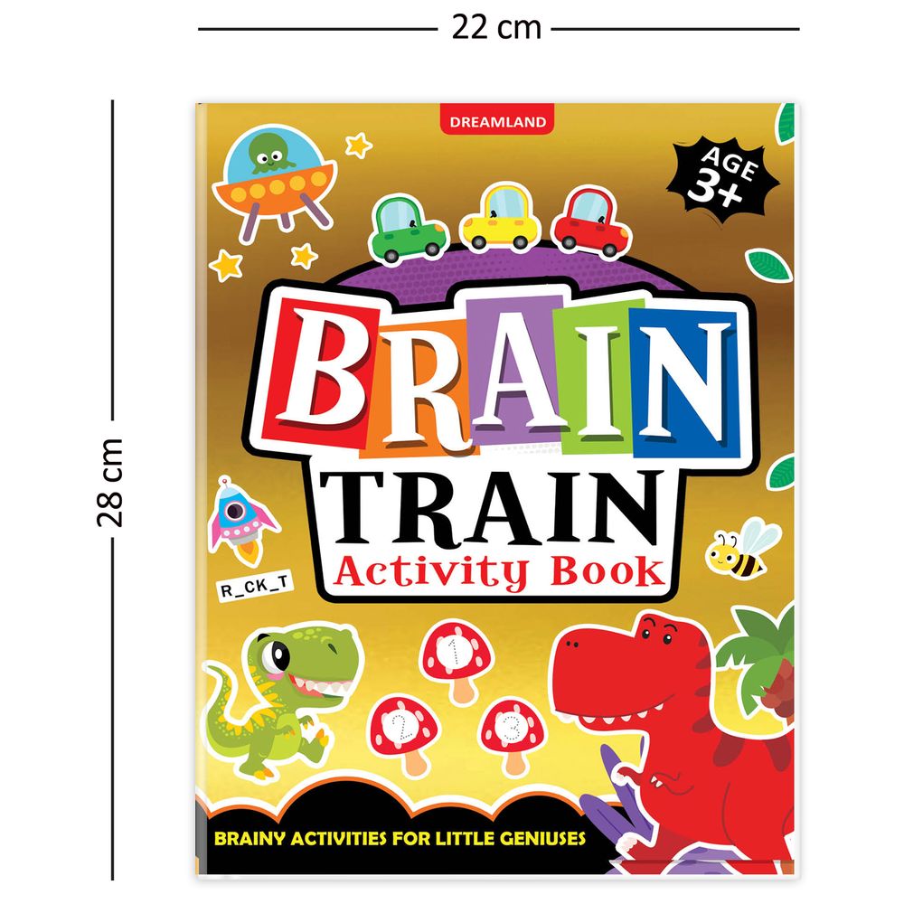 Brain Train Activity Book For Kids Age 3+
