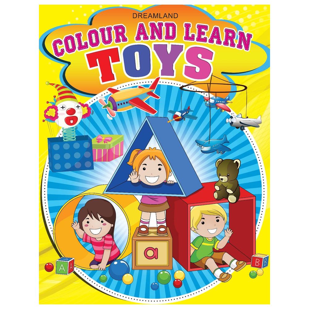 كتاب - Colour And Learn Activity Book - Toys