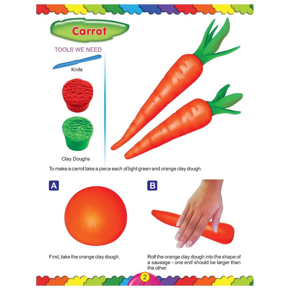 كتاب - Fun With Clay Modelling Vegetables - Book 2