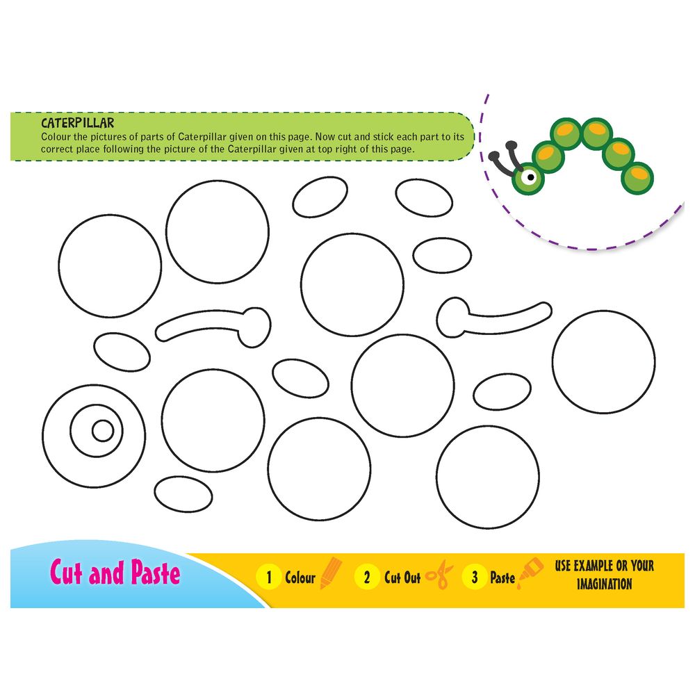 Colour, Cut And Paste Activity Book - Animal Kingdom