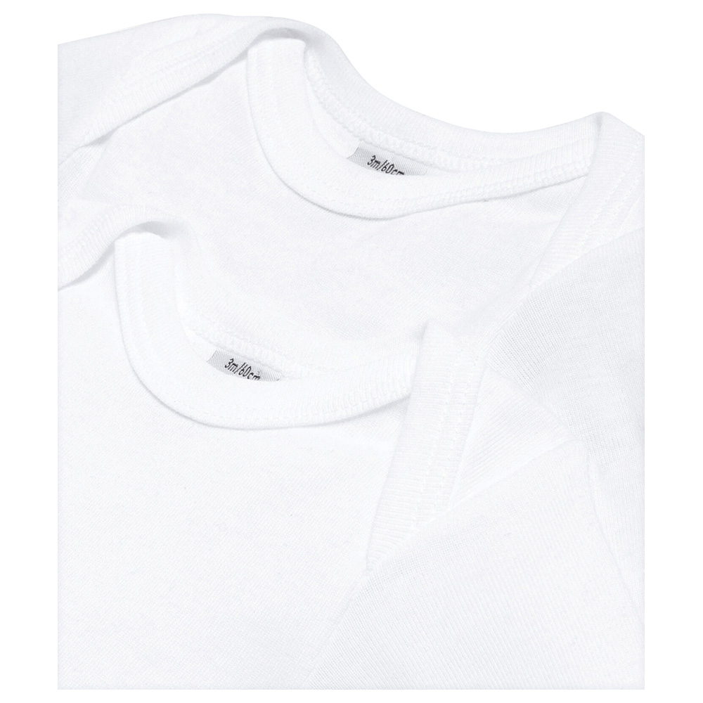 Petit Bateau - 2pc-Set - Baby's Long Sleeves Bodysuits - White