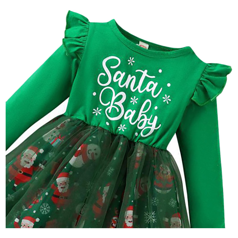 Sugar Rush - Santa Baby Christmas Fashion Dress - Green