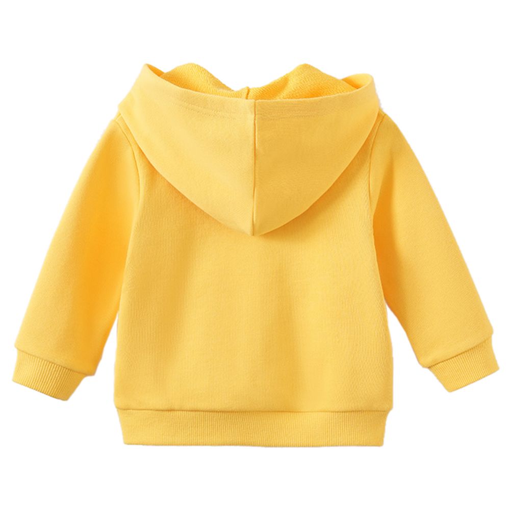 Sugar Rush - Printed Hooded Full Sleeves Sweatshirt - Yellow
