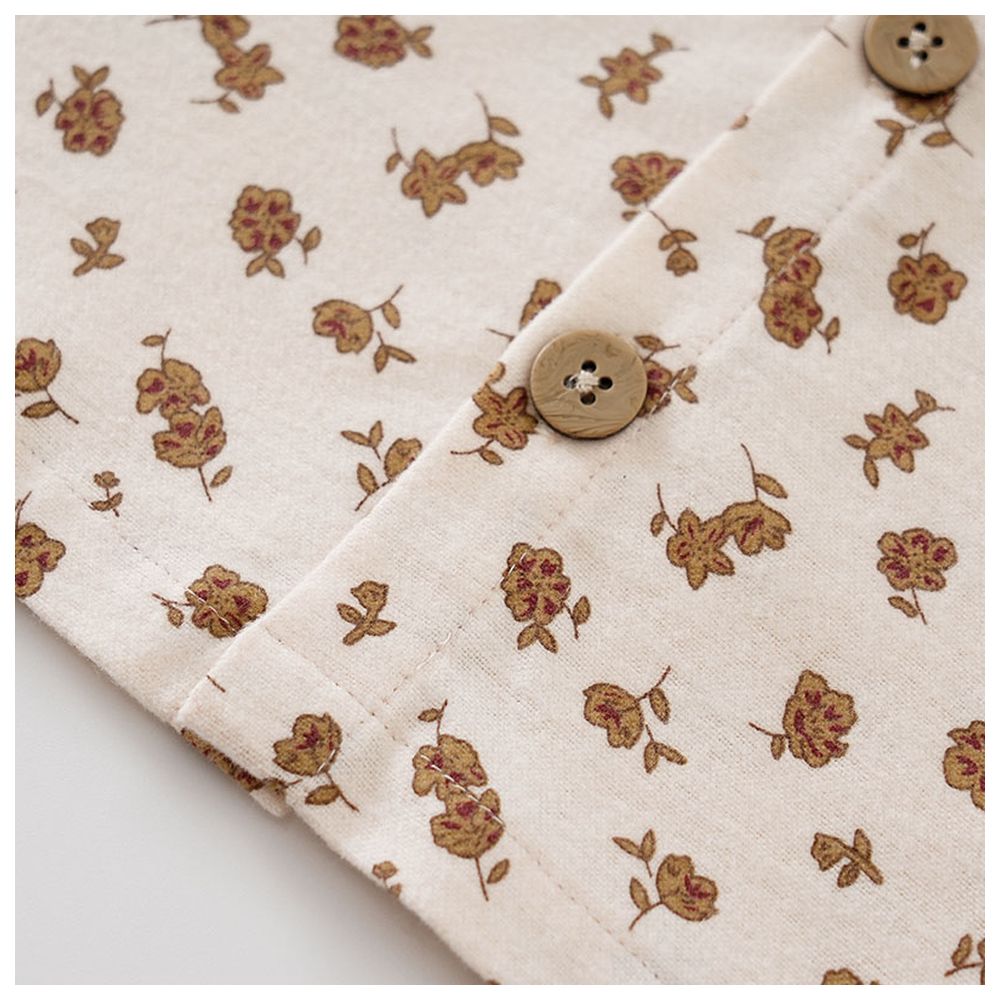 شوغر راش - قميص كلاسيكي مورد بأكمام طويلة - كاكي