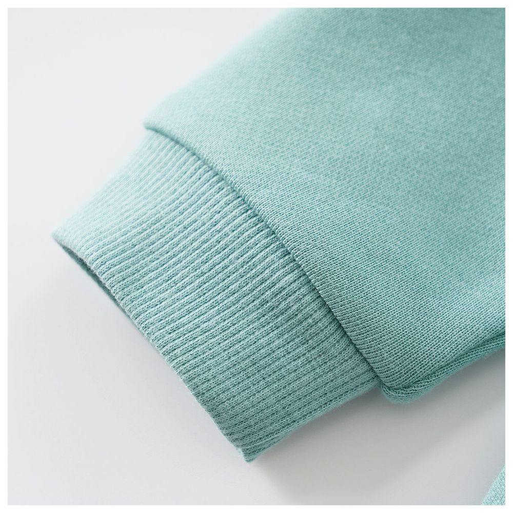 Sugar Rush - Hooded Full Sleeves Zipper Jacket - Blue