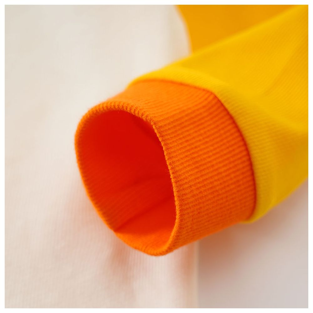 Sugar Rush - Colorblocked Full Sleeves Sweatshirt - Yellow