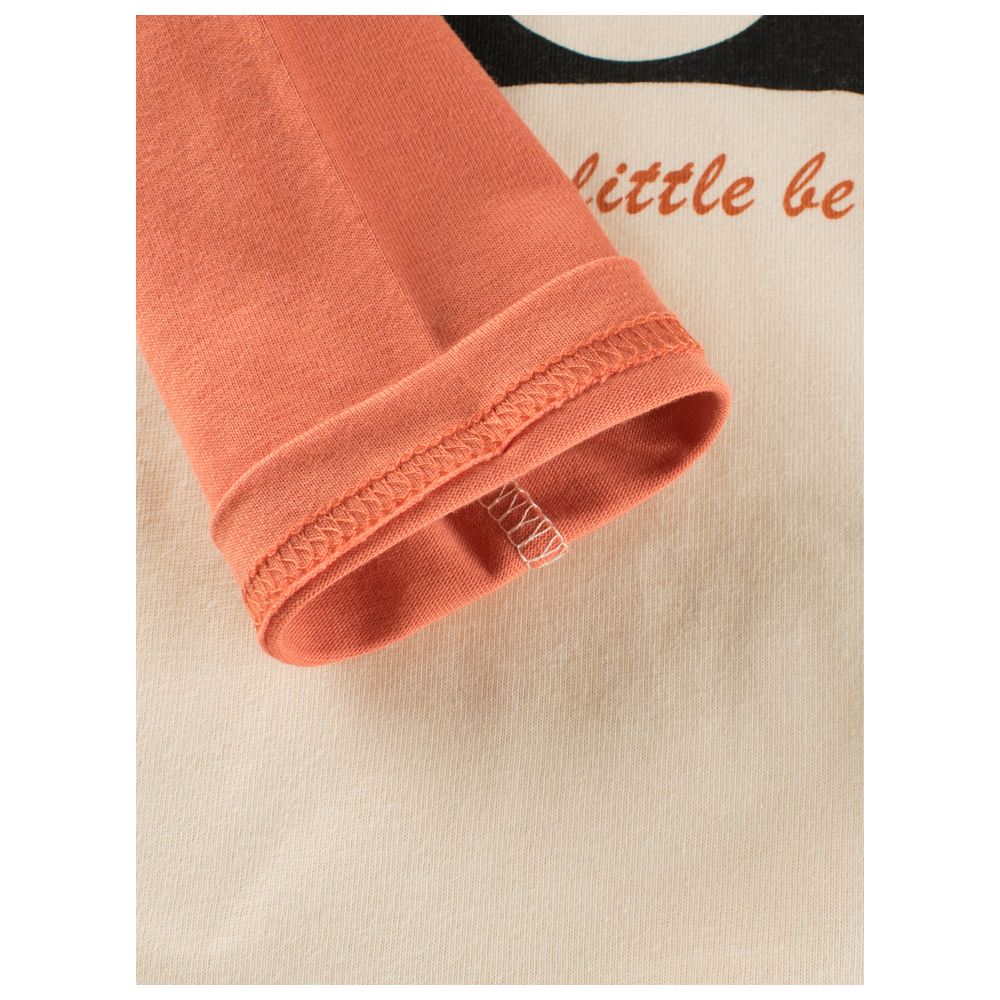 شوغر راش - تي شيرت بياقة دائرية وأكمام طويلة - برتقالي